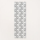 Elegant zwart-wit, groot design yogamat (Voorkant)