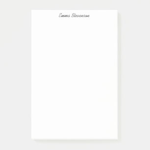 Elegant Zwart & Wit Handschrift Professioneel Post-it® Notes