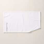 Elegant zwart-wit het paar naamschakelaar van het bad handdoek (Handdoek)