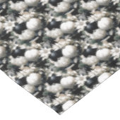 Elegant zwart wit Kerstmis ornament patroon Tafelkleed (Gekanteld)