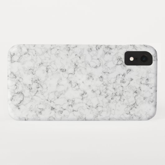 Elegant zwart-wit marmer Case-Mate iPhone case (Achterkant (horizontaal))