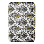 Elegant zwart-wit met aanraking van gouddemper badmat (Voorkant Verticaal)
