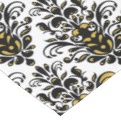 Elegant zwart-wit met aanraking van gouddemper tafelkleed (Gekanteld)