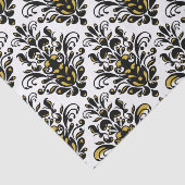 Elegant zwart-wit met aanraking van gouddemper tissuepapier (Detail)