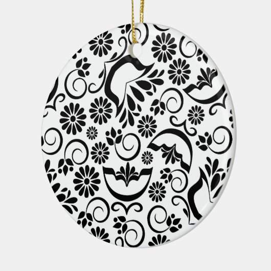 Elegant zwart-wit Ornament (Links)