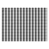 Elegant Zwart-wit Patroon Argyle Tafelkleed (Voorkant (Horizontaal))