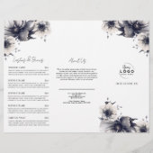 Elegant Zwart Wit Spa Services Menu Brochure (Achterkant)