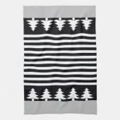 Elegant zwart-wit theedoek (Verticaal)