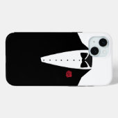Elegant Zwart Wit Tuxedo Mannen Case-Mate iPhone Case (Achterkant (horizontaal))