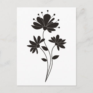 Elegant zwart-wit ventilator briefkaart