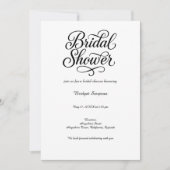 Elegant zwart-wit Vrijgezellenfeest script Kaart (Voorkant)