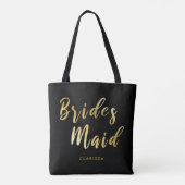 Elegant zwart-witbruid draagtas (Achterkant)