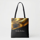 Elegant zwart-witgoud draagtas (Voorkant)