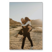 Elegant zwart witscript bruiloft QR code Kaart (Achterkant)