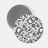 Elegant zwart-witte magneet (Voorkant / Achterkant)