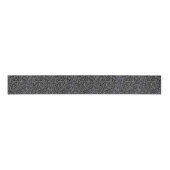 Elegant zwart zilver glitter luipaard patroon grosgrain lint (Voorkant)