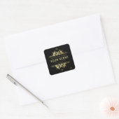 Elegant zwarte en gouden etiketten (Envelop)