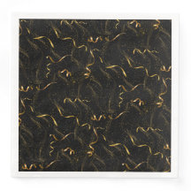 Elegant zwarte en gouden wijndoos