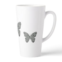 Elegant zwarte en witte vlinder
