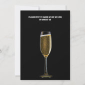 ELEGANT ZWARTE GOUDE INVITATIE SURPRISE KAART (Achterkant)