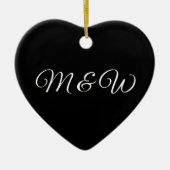 Elegant zwarte initialen van het het manuscript va keramisch ornament (Voorkant)