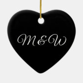 Elegant zwarte initialen van het het manuscript va keramisch ornament (Achterkant)