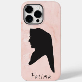 Elegant zwarte & roze hijab-meisje Iphone-draagtas Case-Mate iPhone 14 Pro Max Hoesje