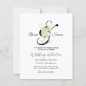 Elegant zwarte witte champagne Uitnodiging (Voorkant)