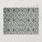 Elegant zwarte zilverdamptentaart briefkaart (Achterkant)