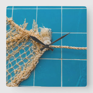 Elegant zwembad vierkante klok