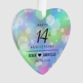 Élégante 14ème anniversaire du Mariage Opal (devant)