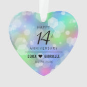 Élégante 14ème anniversaire du Mariage Opal (dos)