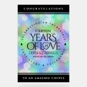 Élégante 14ème anniversaire du Mariage Opal (Recto)