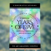 Élégante 14ème anniversaire du Mariage Opal (Neutre)