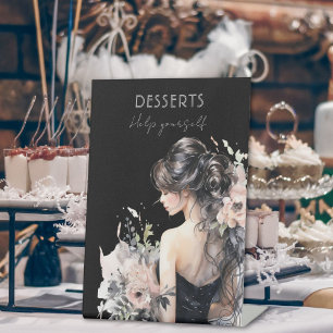 Elegante 18e verjaardag Dessert Tafel voetstuk Reclamebord Met Voetstuk