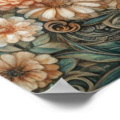 Elegante 1920s Flapper Lady uit de Roaring 20s Poster (Hoek)