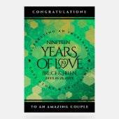 Élégante 19e anniversaire du Mariage de Jade (Recto)