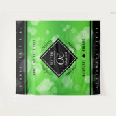 Elegante 20e Smaragd Huwelijksverjaardag Wandkleed (Voorkant (horizontaal))