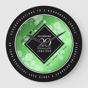 Elegante 20e Smaragden Huwelijksjubileum Grote Klok