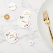 Elegante 21e Verjaardagstafel Confetti (Groep)