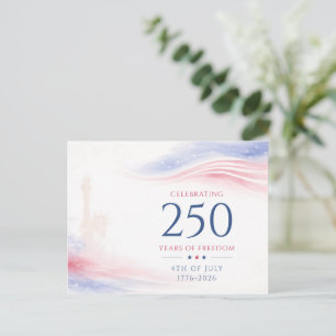 Elegante 250ste Amerikaanse Onafhankelijkheidsdag Feestdagenkaart