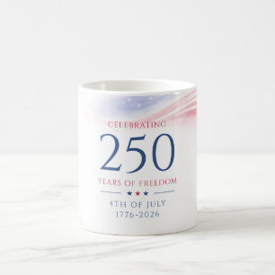 Elegante 250ste Amerikaanse Onafhankelijkheidsdag Koffiemok