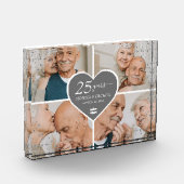 Elegante 25e Jubileum foto Silver Glitter (Links)