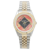 Elégante 29ème Garnet Mariage Anniversaire Montre (devant)