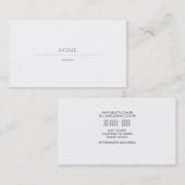 Elegante 2 Branco Visitekaartje (Voorkant / Achterkant)