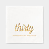 Élégante 30e anniversaire de la moderne serviettes (Recto)