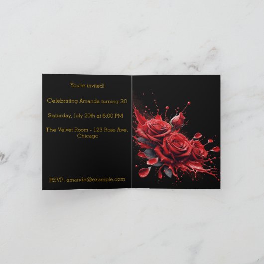 Elegante 30e verjaardag - Rozen in bloei (Binnen)