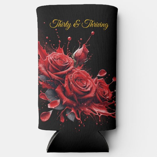 Elegante 30e verjaardag - Rozen in bloei (Voorkant)