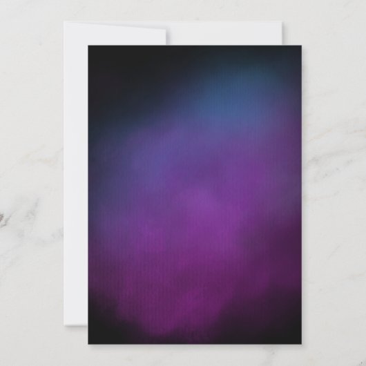 Elegante 30e verjaardag script Paarse partij Kaart (Achterkant)