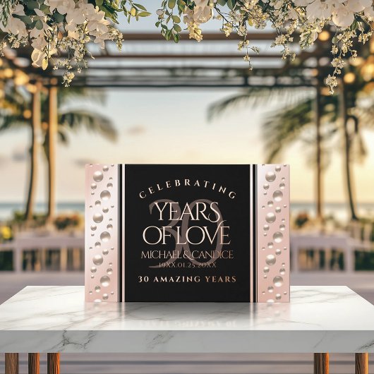 Elégante 30ème Mariage Pearl Anniversaire de céléb